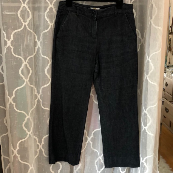 Talbots Petites Stovepipe Dark Denim Jeans Dress Pants 8P PERFECT - Picture 1 of 6